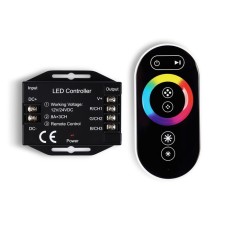 Ambrella controller for RGB LED tapes with a touch radio remote control 2.4G 24A 12V 288W/ 24V 576W GS11401
