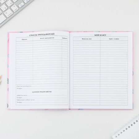 School Diary 5-11 Grade 1 September 1: Macaroon, solid cover 7BC, glossy lamination, 48 sheets-3