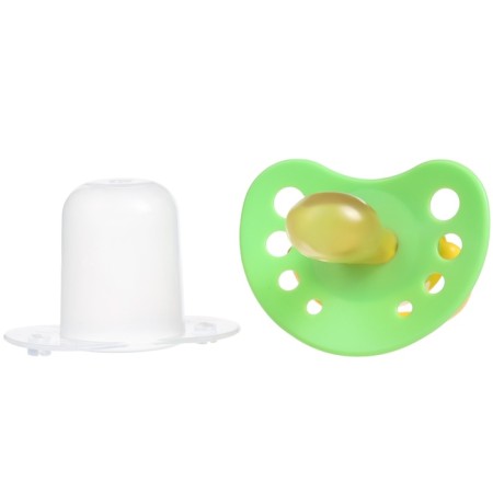 Latex anatomical nipple “Little animals”, with a cap, from 0 months., Mix color-13