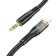 Hoco UPA25, Jack 3.5 mm (M) cable - Lightning, transparent, black