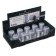 Carpet 1 hole with the Faber-Castell Grip 2001 container, silver