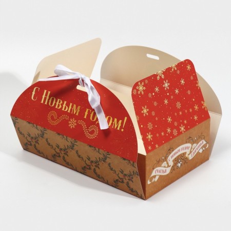 Box the team "New Year's Post", 28 x 18 x 8 cm, New Year-6