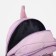 School backpack from textiles on lightning, 3 pockets, lilac color