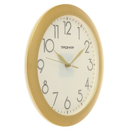 Wall clock, series: Classic, D-29 cm, golden rim-1