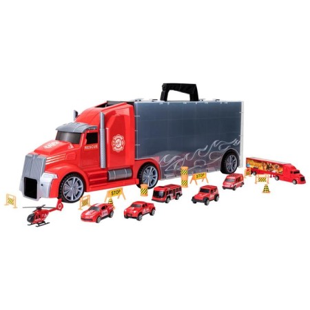 Auto -Vorot Case Givito “Salvation Service”, with cars, with a tunnel, red color, 64 cm-6