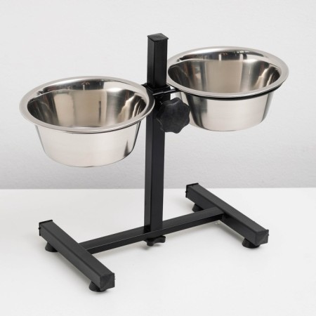 Adjustable stand 30 cm with 2 bowls of 850 ml-8