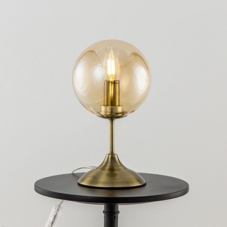 Table decorative lamp Citilux "Tommy" CL102813 15x15x28 cm, 1x40W, E14, brown color-2