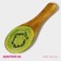 Glass stand under a spoonful of the shares "Romantic kiwi", 23.5 × 8.3 × 1.5 cm