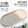 Ceramic “Classics” saucer, 18.5 x 9 cm, white color