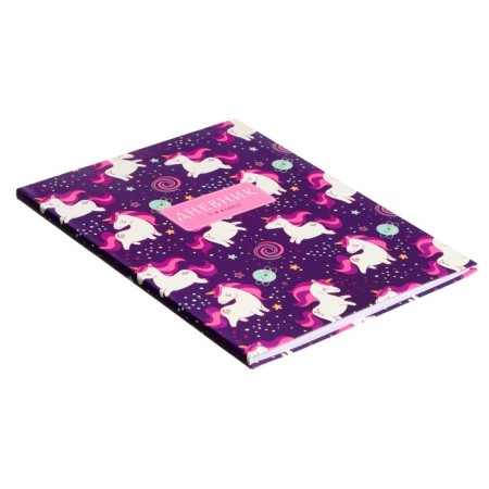 Diary for grades 1-4, "Unicorn and Rainbow", integral (flexible) cover, matte lamination, selective varnish, 48 sheets-1