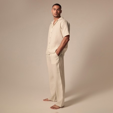 Male home -made costume (short sleeve and pants shirt) SL Home p. M, milk-7