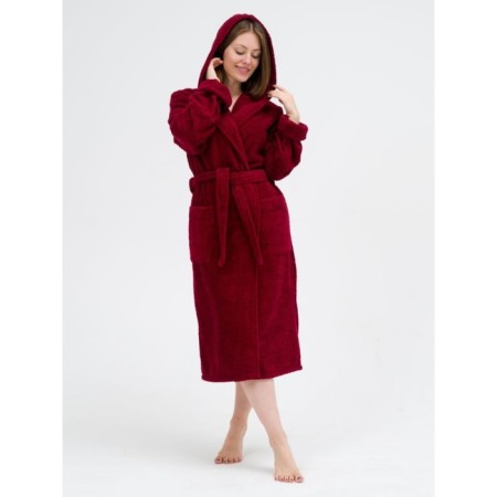 Frequencies Tainted Hood with a hood, size 56-58, burgundy color