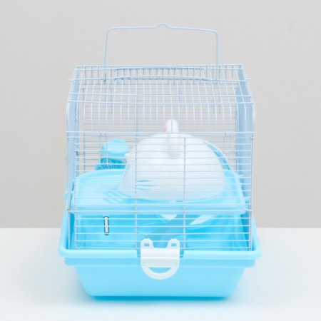 A cage for rodents "Piggon", with a filling of 37 x 27 x 30 cm, blue-2