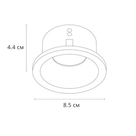 Pointed-built lamp Arte Lamp Helm A2869PL-1BK, GU10, 35 W, 8.5x8.5x4.4 cm, black-1