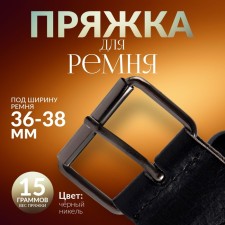 Wire buckle, 4.6 × 3.4 cm, 38 mm, 5 pcs, black nickel color