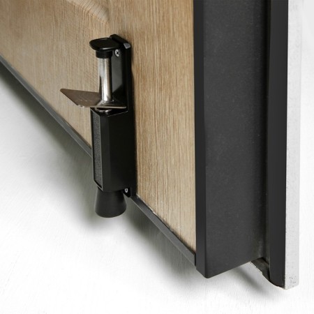 Lockland door stop, black color-1