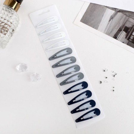 Invisibility for hair "Astoria" (set 12 pcs) classic, 4.5 cm, mix-2