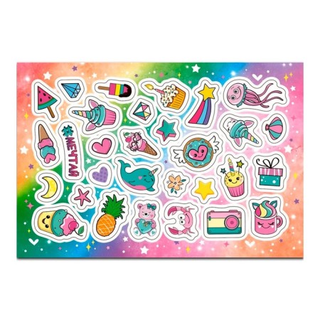 Cards-painters with stickers "wonderful unicorns"-3