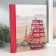 Photo album on 20 magnetic sheets 23x28 cm, int. SPB spiral St. Petersburg. Scarlet pair