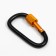 Carabiner with a coupling, set of 5 pcs, carrying capacity - 100 kg, 8 cm