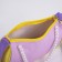Children's bag, textile, lilac-yellow color 4 cm x 17 cm x 13 cm