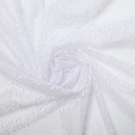 Curtain without curtain tape 160x170cm, art. K159, white, PE 100%-4