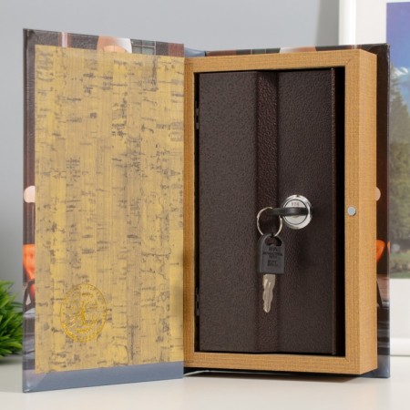 Safe-book wood, leatherette "Interior design. Forms and colors" 21x13x5 cm-1