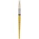Synthetic brush, round, gamma "Gold Brush" No. 12, French mount, short handle