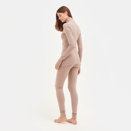 Women's thermal underwear (longshit, leggings) minku beige color, river 52-6