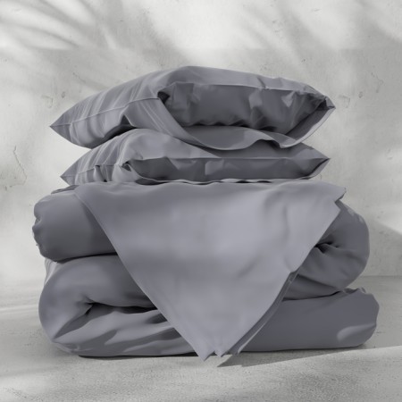 Bed linen Ethel Duet Tencel 155*210cm-2pcs, 230*245cm, 50*70cm-2pcs, gray gray color-4
