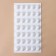 Form for mousse desserts and baking konfinetta “blackberry”, silicone, 29 × 16 × 2.5 cm, 35 cells (2.8 × 2.5 cm), white color