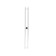Terminus duo electric heated towel rail "Circle", 1200x110 mm, white matte