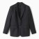 Women's jacket with a cut on the back mist size Xs/s, dark gray color