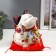 Souvenir ceramics pendulum "Cat Mani-Neko with a hammer and a sweat" 19.5x20x14.5 cm
