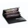 Women's wallet on a magnet, black color