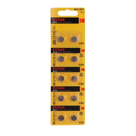 Alkalin battery Kodak Max, AG7 (LR926, 399, LR57) -10BL, 1.5V, blister, 10 pcs.