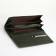 Women's wallet on magnet, green color