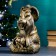 Piggy bank "Rabbit East" bronze, 21x20x31cm