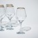Amber glass glasses set, 365 ml, 6 pcs, Golden Kaima
