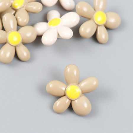 Busina for creativity plastic "Chamomile" Gloss Mix 1.2x3x3 cm-1