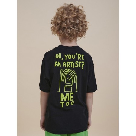T -shirt for boys, height 116 cm, black color