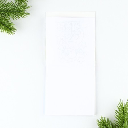 Gift New Year's set: notebook and wax crayons "You are the best"-6