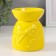 Aroma lamp ceramics "Dragonfly on the flower" yellow 7.2x7.2x8.3 cm