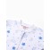 Fufaika (blouse) Children's "giraffes", white/blue color, height 74