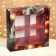 New Year. Box for 4 sweets "New Year tree", 12.6 x 12.6 x 3.7, confectionery packaging