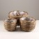 A set of 3pcs wicker pots, d35xh21cm, gray, rattan