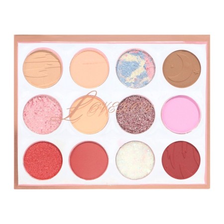 Professional palette of shadows for the eyelids Sky, 12 colors-1