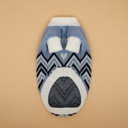 Sweater "Wave", 2XL (DS 34, Osh 34, OG 32-51 cm), Blue-8