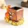 Souvenir Polystone Pencil "Dragon at the safe with coins" 7.5x6.5x7.5 cm