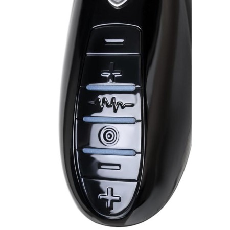Vibrator Mystim Electric Eric, with electrical stimulation, black color, 27 cm-12